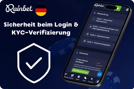 Rainbet Sicherheit beim Login & KYC-Verifizierung