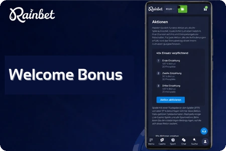 Der Rainbet Welcome Bonus