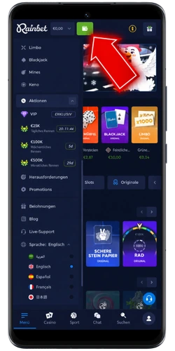 Rainbet Startseite