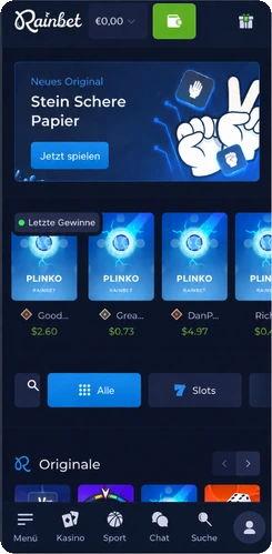 Rainbet Kasino Startseite