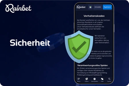 Rainbet Sicherheit und Verhaltenskodex