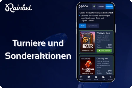 Rainbet Turniere und Sonderaktionen